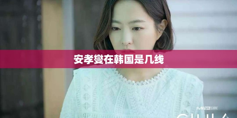 安孝燮在韩国是几线