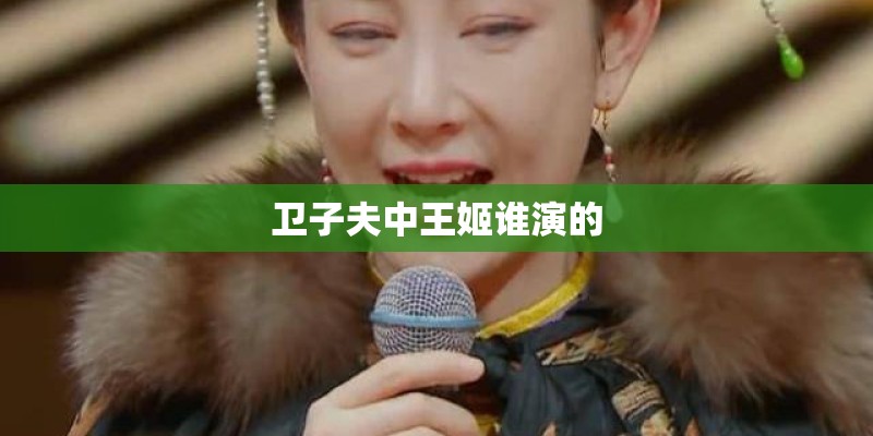卫子夫中王姬谁演的