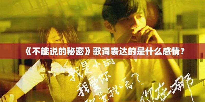 《不能说的秘密》歌词表达的是什么感情？