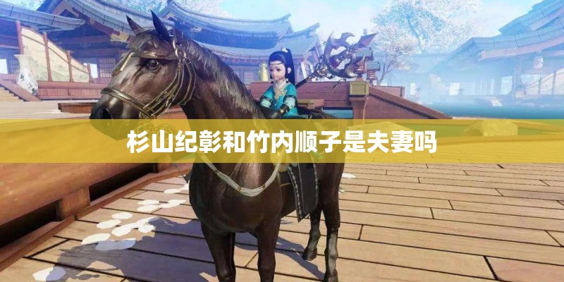 杉山纪彰和竹内顺子是夫妻吗 杉山纪彰和竹内顺子是夫妻吗